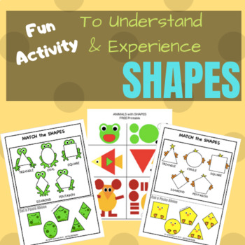 Preview of Math Centers - Learn Shapes - Sorting & Matching Activity (Homeschool)