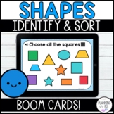 Shapes Sorting and Identifying Digital Boom Cards™
