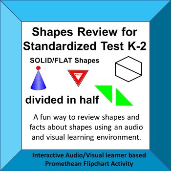 Preview of Shapes Standardized Test Prep Fun Promethan Board Game Audio/Visual