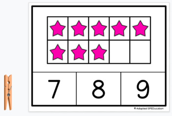 Preview of Shapes- Stars- Tens Frames- Clip Cards- Google Slides Activities