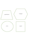 Shapes & Their Names, Manipulatives, Math Student Friendly