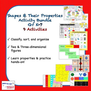 Preview of Shapes & Their Properties K-7 Activity Bundle
