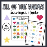 Shapes Theme Printable Scavenger Hunt Activity Package