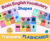Shapes Traceable Flashcards - Basic English Vocabulary Sup