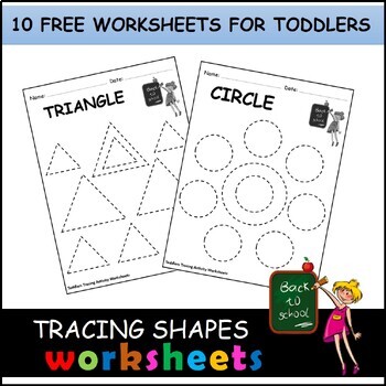 Preview of Shapes Tracing for Toddlers