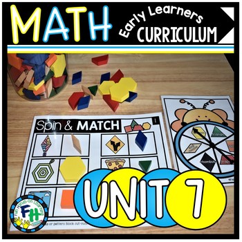 Preview of Shapes | Unit 7 | Early Learners Math Curriculum