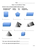 Shapes, Volume, Circumference Assessment