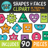 Shapes With Faces Clipart!