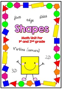 Preview of NO PREP Shapes Worksheet  Math Bundle Workbook