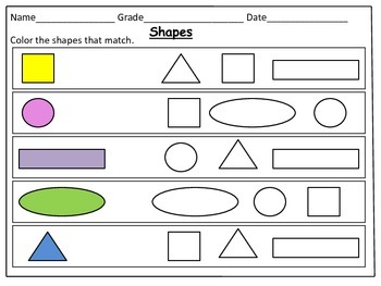 Shapes Worksheets: by Kids' Learning Basket | Teachers Pay Teachers