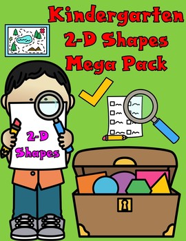 Shapes Worksheets: Kindergarten 2D Shapes by Bilingual Teacher World