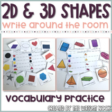 2D and 3D Shapes Write the Room