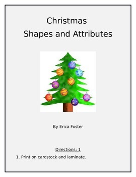 Preview of Shapes and Attributes/ 2-D figures and 3-D figures/Fractions