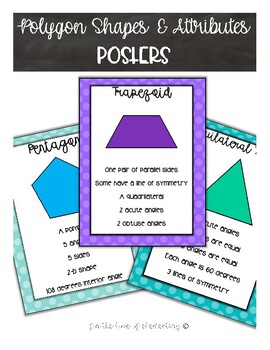 Preview of Shapes and Attributes Posters