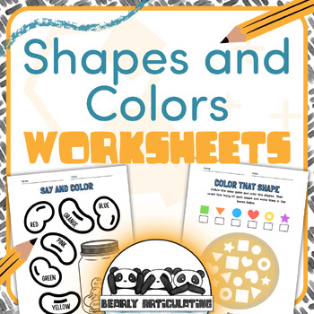 Preview of Printable Shapes and Colors Worksheets - Early Finisher Packet