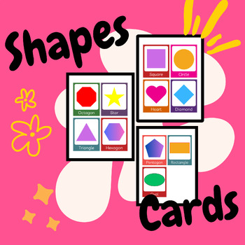 Preview of Shapes flash cards