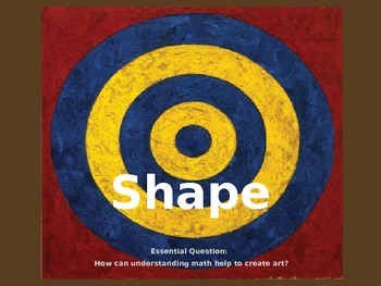 Preview of Elements of Art: Shapes Mini-Lesson Powerpoint