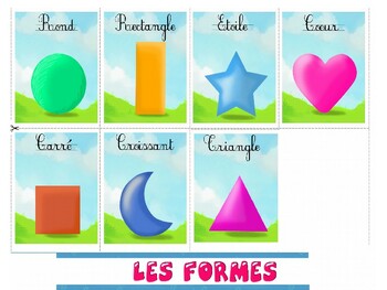 Preview of Shapes in French