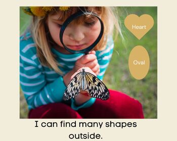 Preview of Shapes in Nature *REAL PICTURES* Flashcards / Playdough OR Loose parts mats