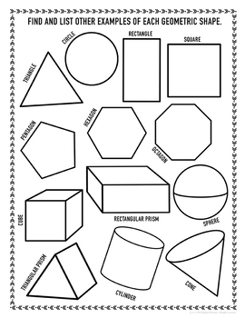 2D and 3D Geometric Shapes Activities by The Brighter Rewriter | TpT