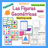 BUNDLE! Shapes in Spanish | Figuras Geométricas en español