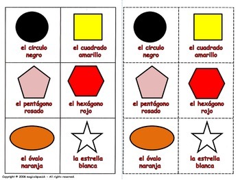 all basic shapes in spanish