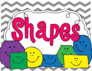 Preview of Shapes {math centers & posters}
