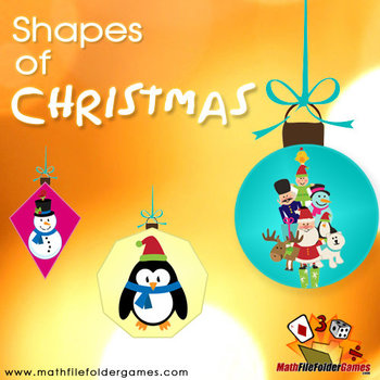 Preview of Shapes of  Christmas {Math Clipart}