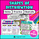 Shapes of Distribution Guided Notes | Symmetrical, Uniform