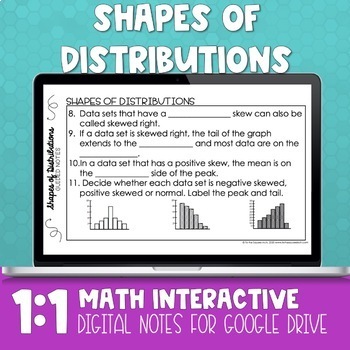 Preview of Shapes of Distributions Digital Math Notes