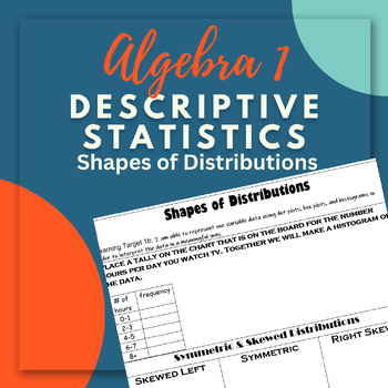 Preview of Shapes of Distributions Notes Outline