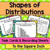 Shapes of Distributions Task Cards | Math Center Practice 