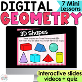 Shapes on Google Slides 2nd Grade 2D and 3D Shapes