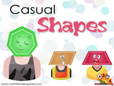 Shapes on Their Casual Wear {Math Clipart}