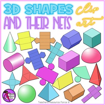 Preview of Shapes & their Nets clip art