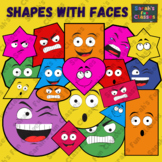 Shapes with Faces: Shape Clipart (Sarah's Fun Classes Clipart)