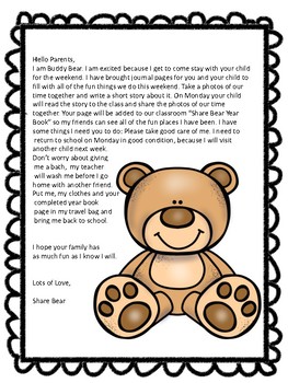 Share Bear Take Home Activity by TeacherTwinkle | TpT