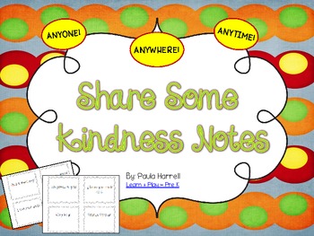 Preview of Share Some Kindness Notes (FREE)