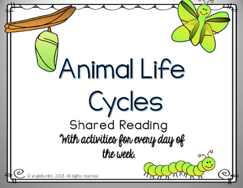 Preview of Shared Reading: Animal Life Cycle