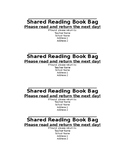 Shared Reading Book Bag Labels