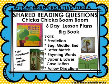 Preview of Shared Reading Chicka Chicka Boom Boom Lesson Plans