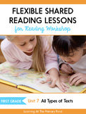 Shared Reading Lessons for Reading Workshop: First Grade Unit 7