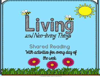 Preview of Shared Reading:  Living and Non-living Things