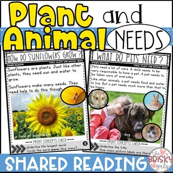Basic Needs of Plants and Animals | Plant and Animal Needs Reading Passages