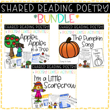 Preview of Shared Reading Poetry BUNDLE * Fall Themed Poems