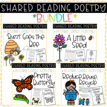 Preview of Shared Reading Poetry BUNDLE * Spring Themed Poem