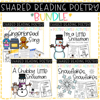 Preview of Shared Reading Poetry BUNDLE * Winter Themed Poems