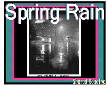 Preview of Shared Reading Poetry: Spring Rain (SMARTboard, Gr 1-2)