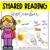 Shared Reading Poems for September with 5 Day Plan