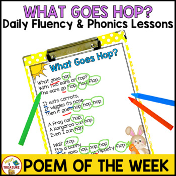 Preview of Bunny or Easter Poem | Poem of the Week for Shared Reading